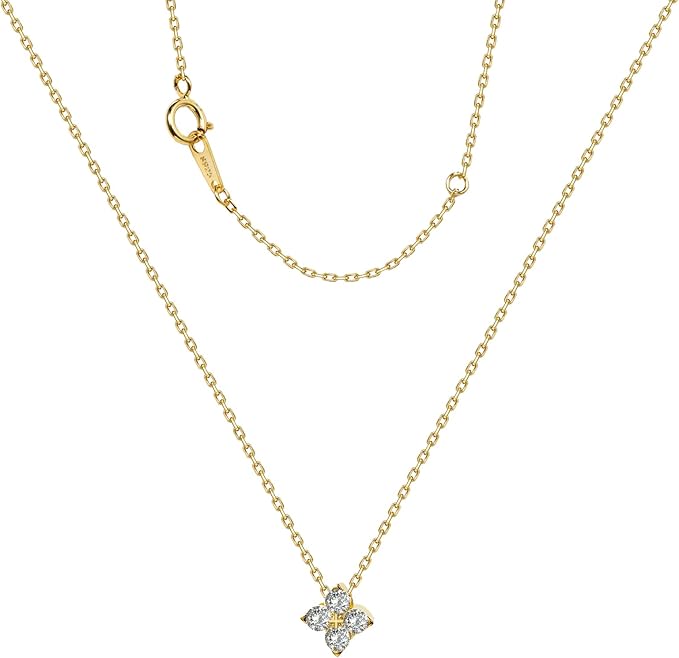 Four Leaf Necklace - S925 Sterling Silver