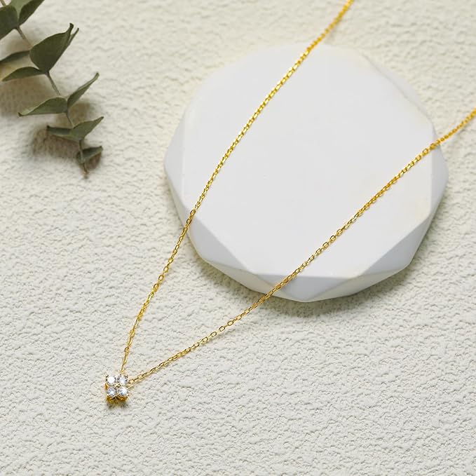 Four Leaf Necklace - S925 Sterling Silver