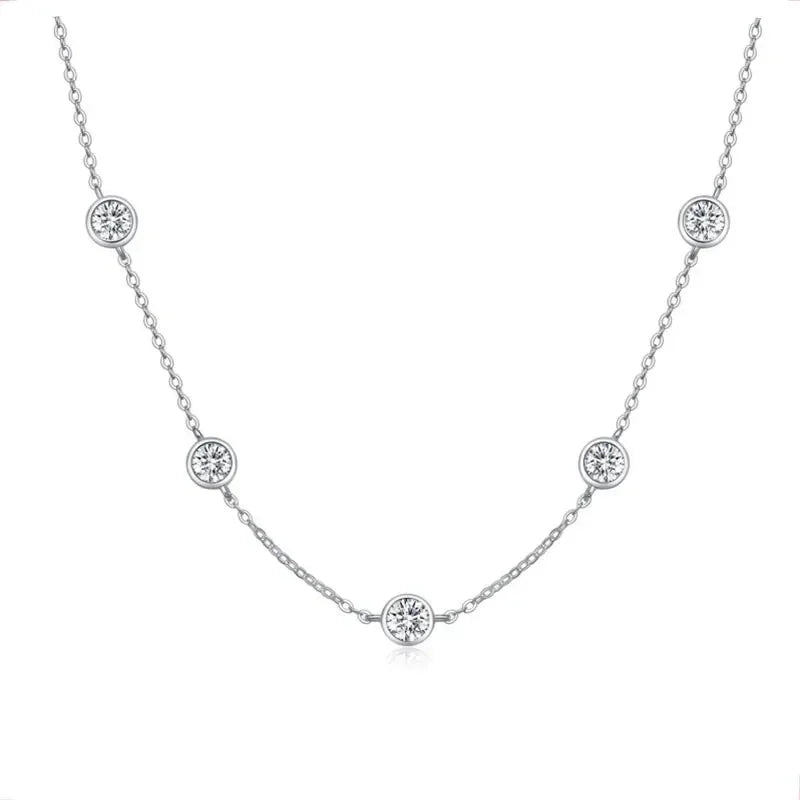 Bubble Moissanite Necklace