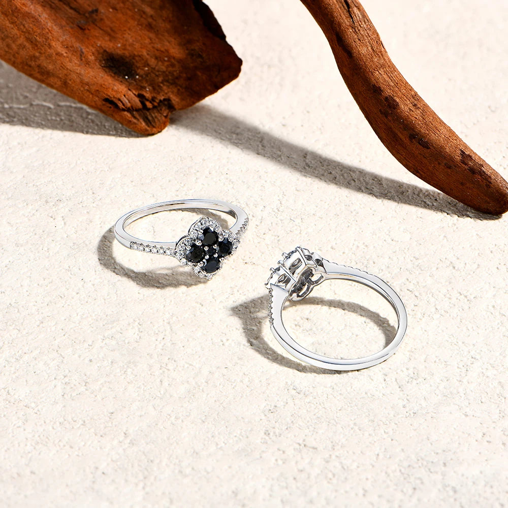 Classic Moissanite Rings for Women D Color VVS1 Real 925 Sterling Silver