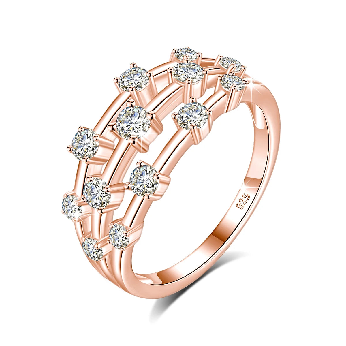 Trendy Moissanite Ring