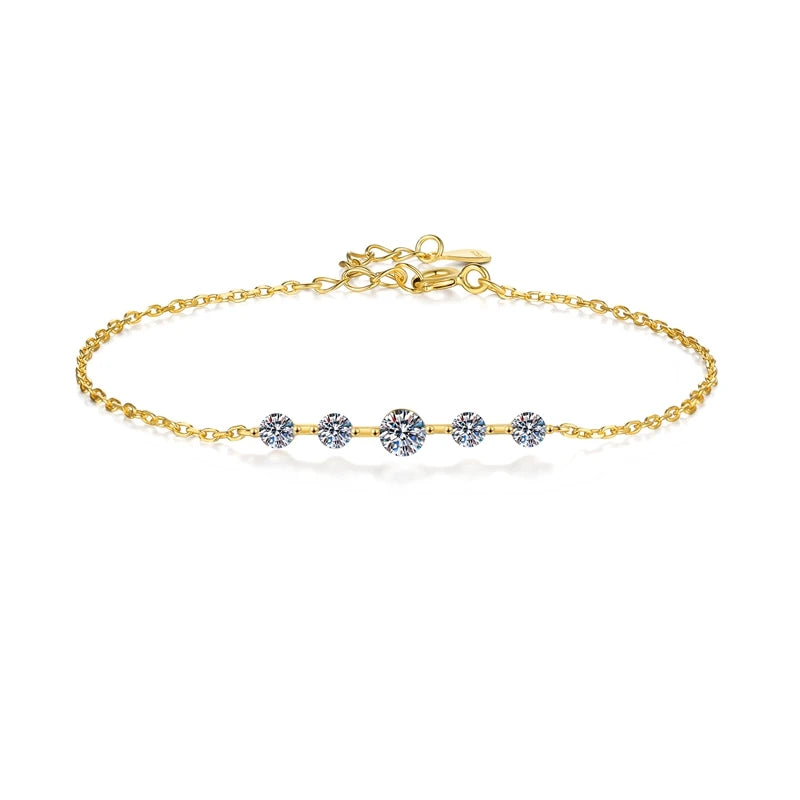 Moissanite Sparkling Hand Chain Jewelry