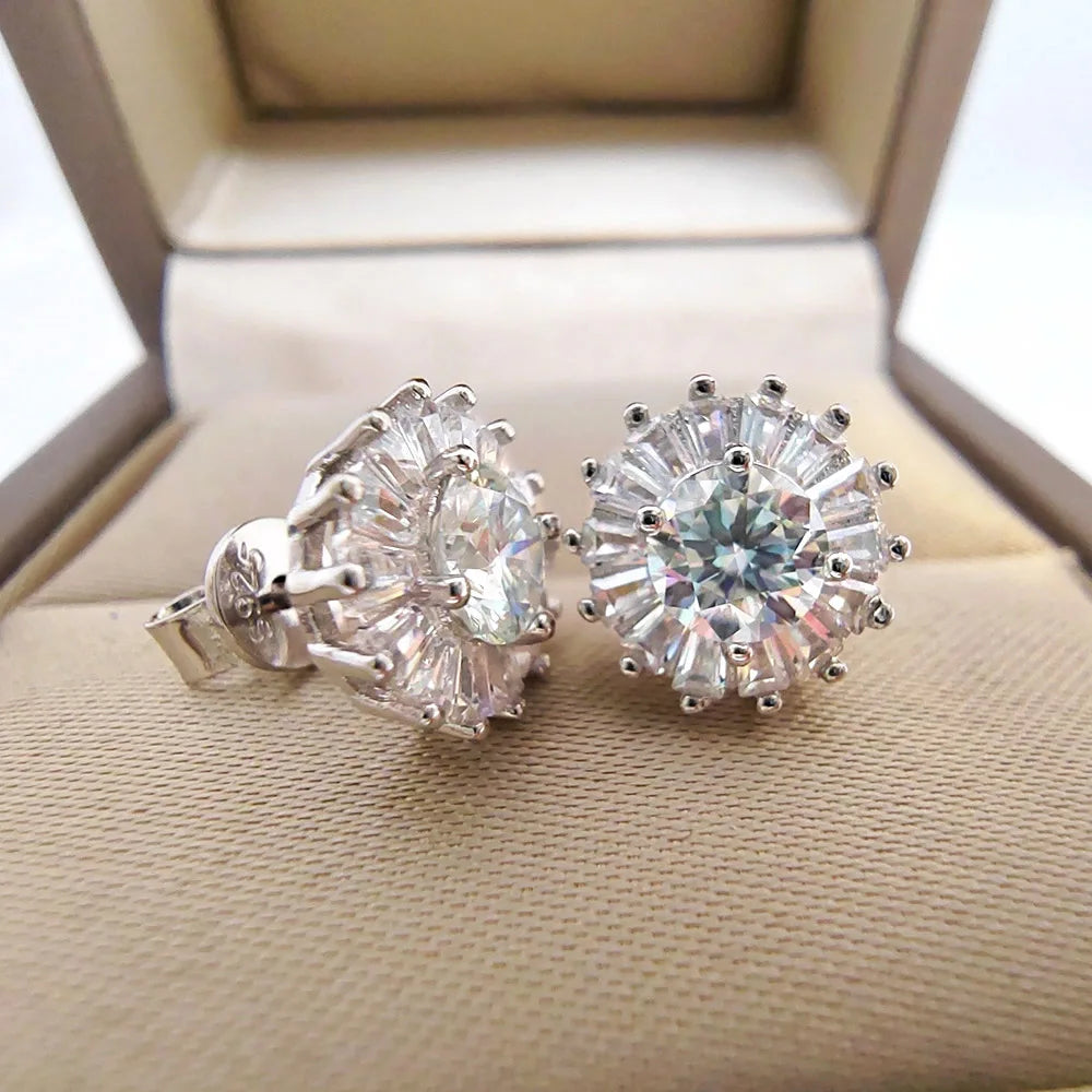 Moissanite Diamond Earrings