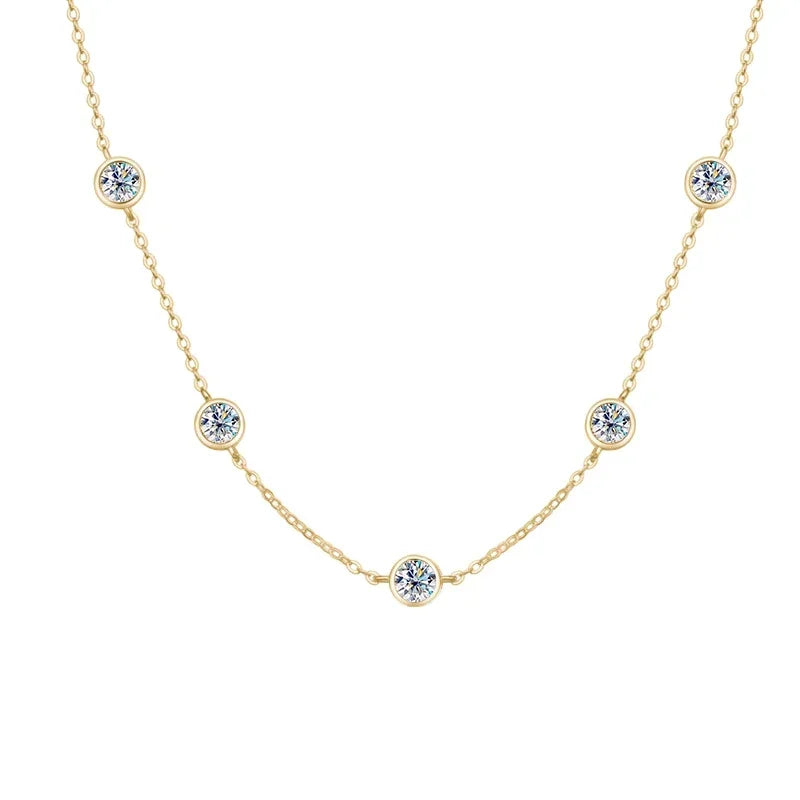 Bubble Moissanite Necklace