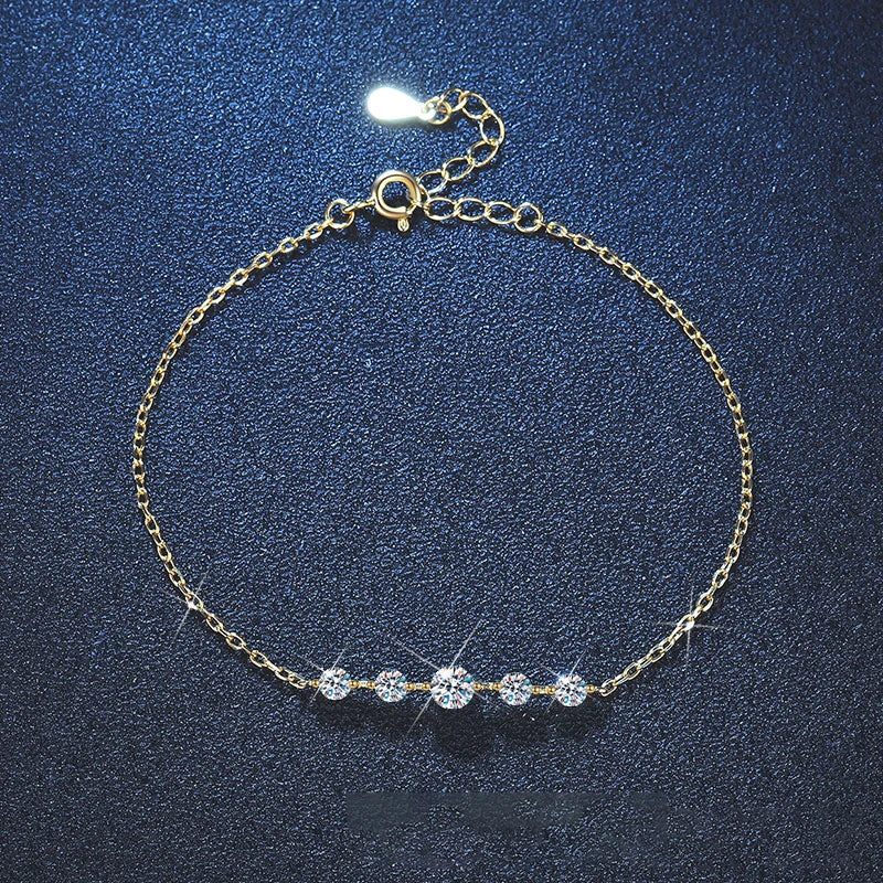 Moissanite Sparkling Hand Chain Jewelry