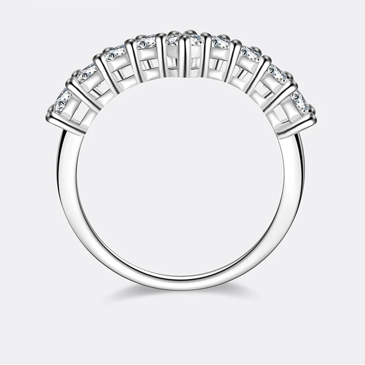 V-shaped Moissanite Ring for Women