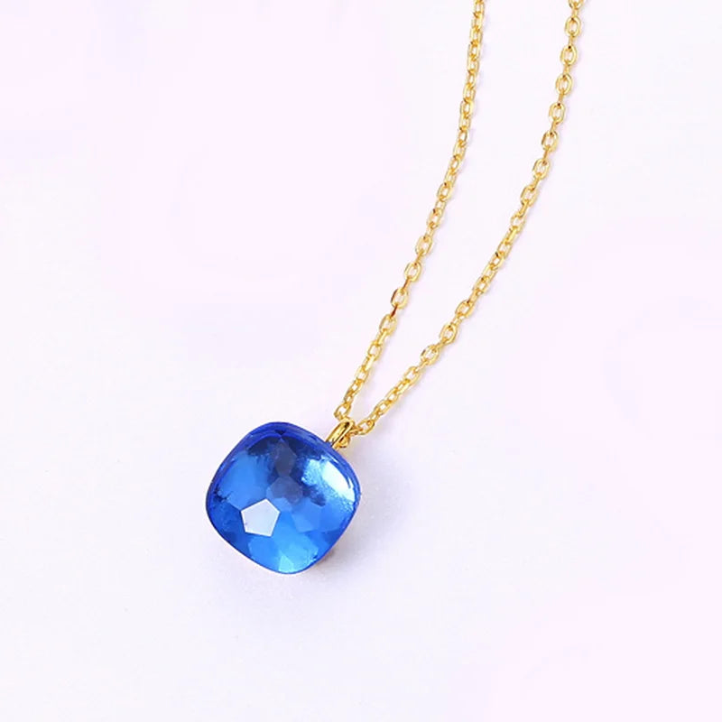 Crystals Necklaces Pendant Candy Color