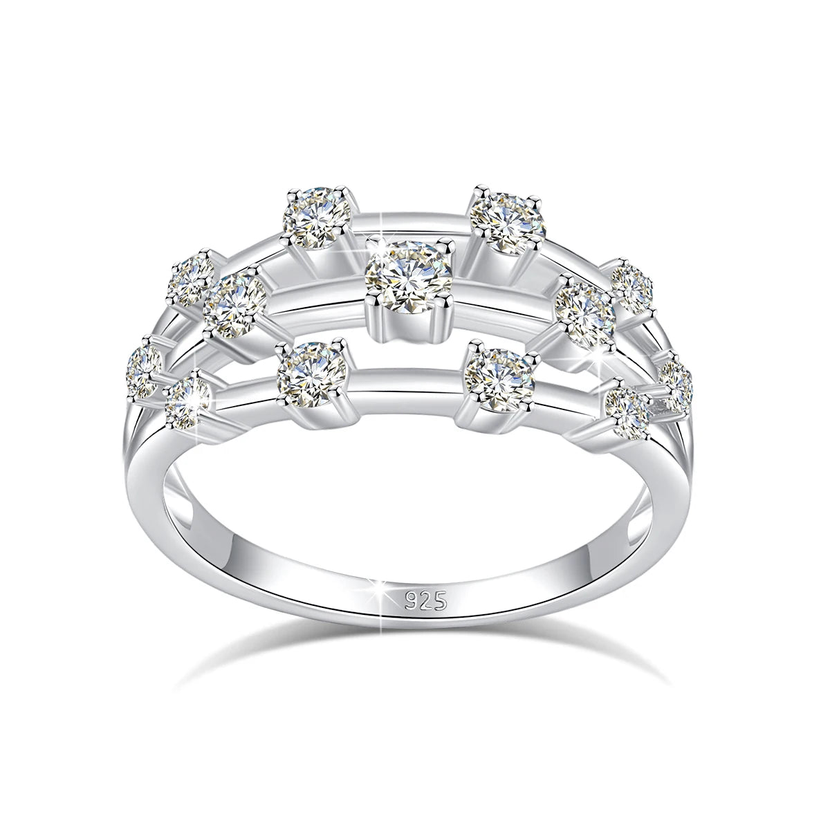Trendy Moissanite Ring
