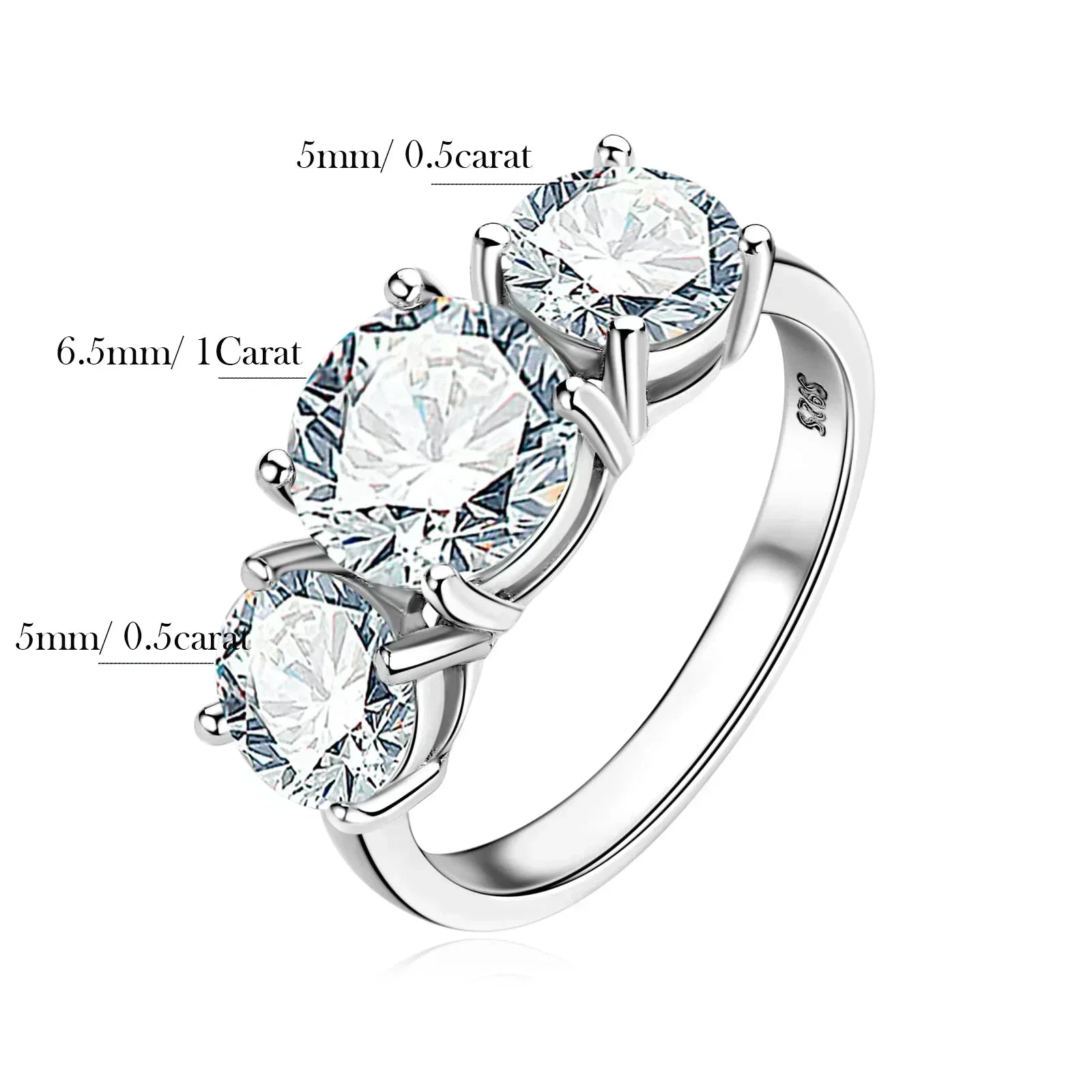 Moissanite Diamond Ring