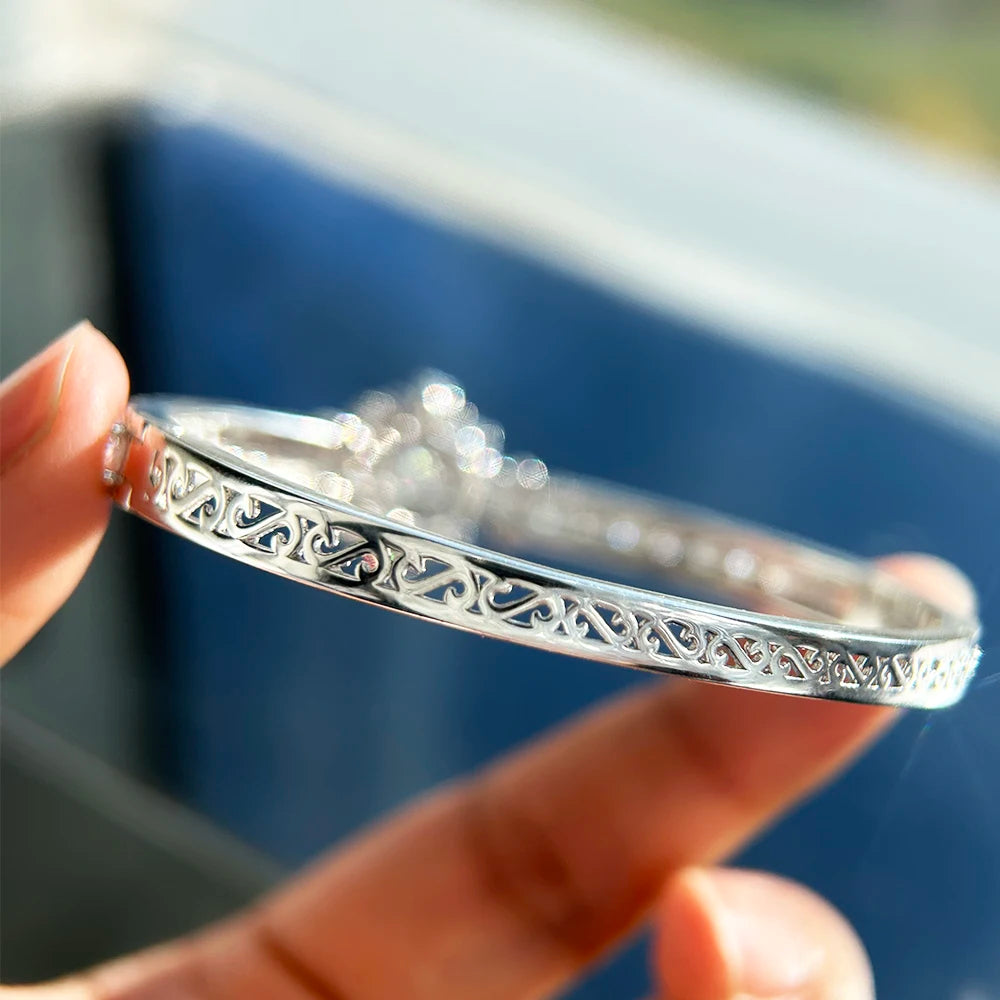 Luxury Moissanite Open Bangles