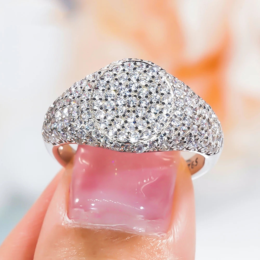 D Color Moissanite Ring