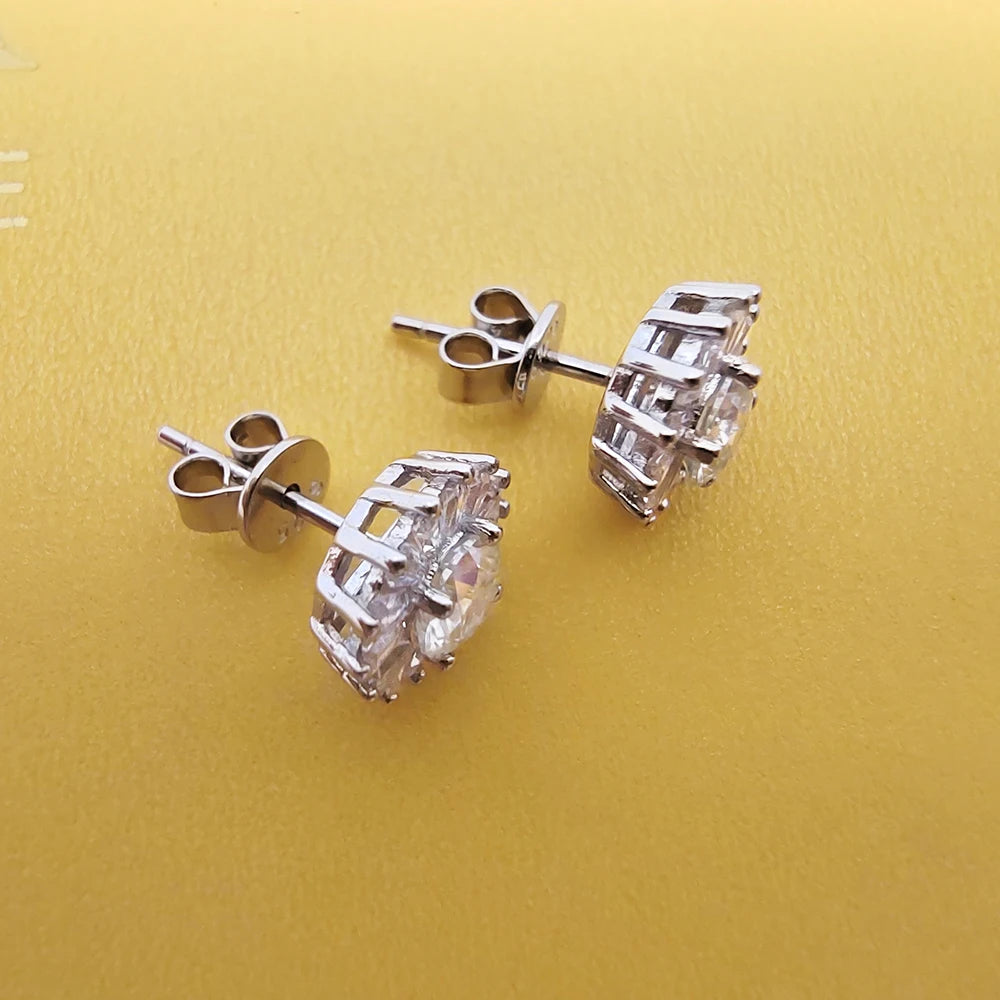 Moissanite Diamond Earrings