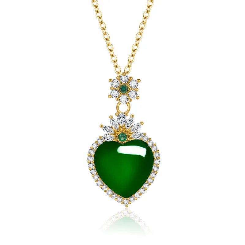 Necklace Emerald Pendant for Women