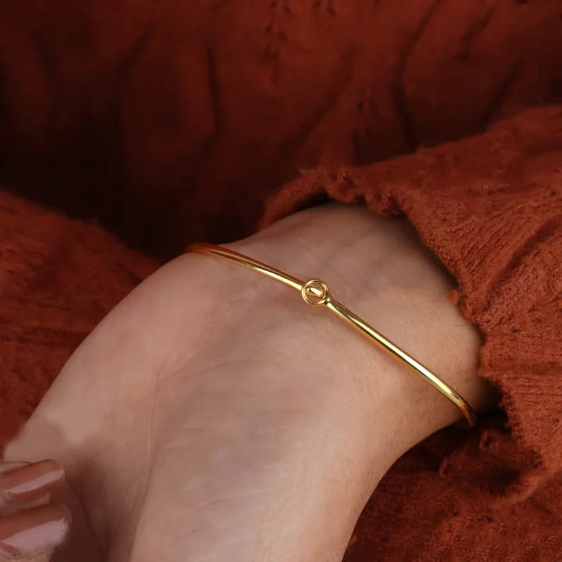 Cuff Bangle Bezel Moissanite Bracelet