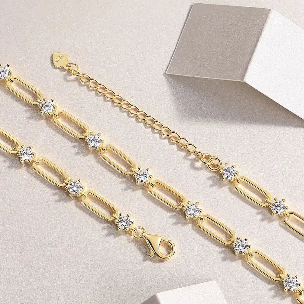 Moissanite Tennis Necklace