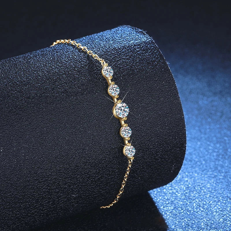 Moissanite Sparkling Hand Chain Jewelry