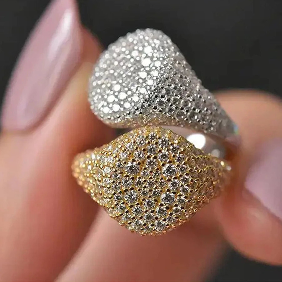 D Color Moissanite Ring