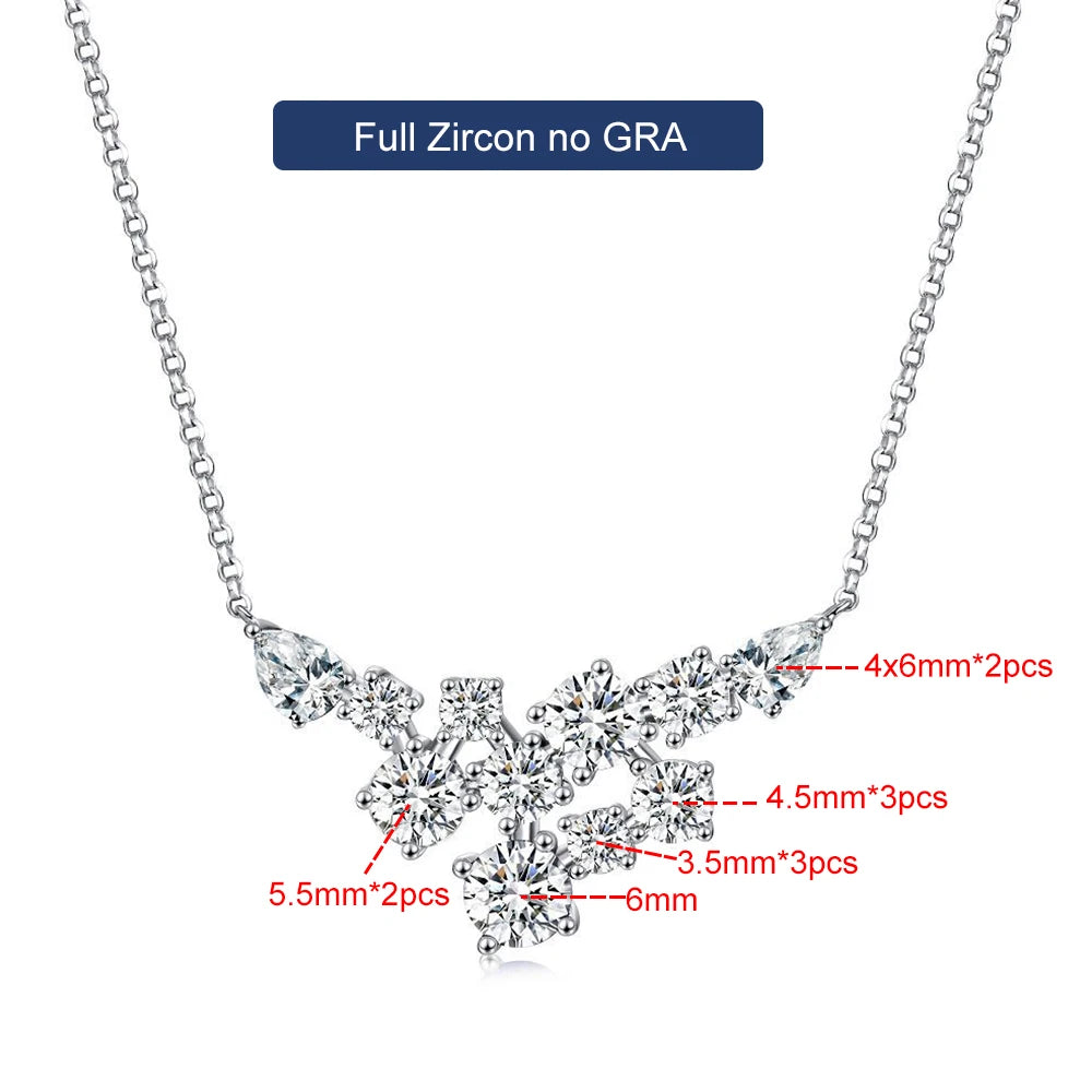 Round & Pear Cut Pendant Necklace