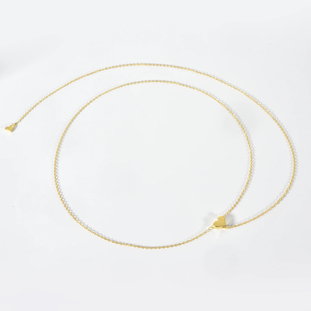 Adjustable Long Chain Pendant Charm Necklace Choker