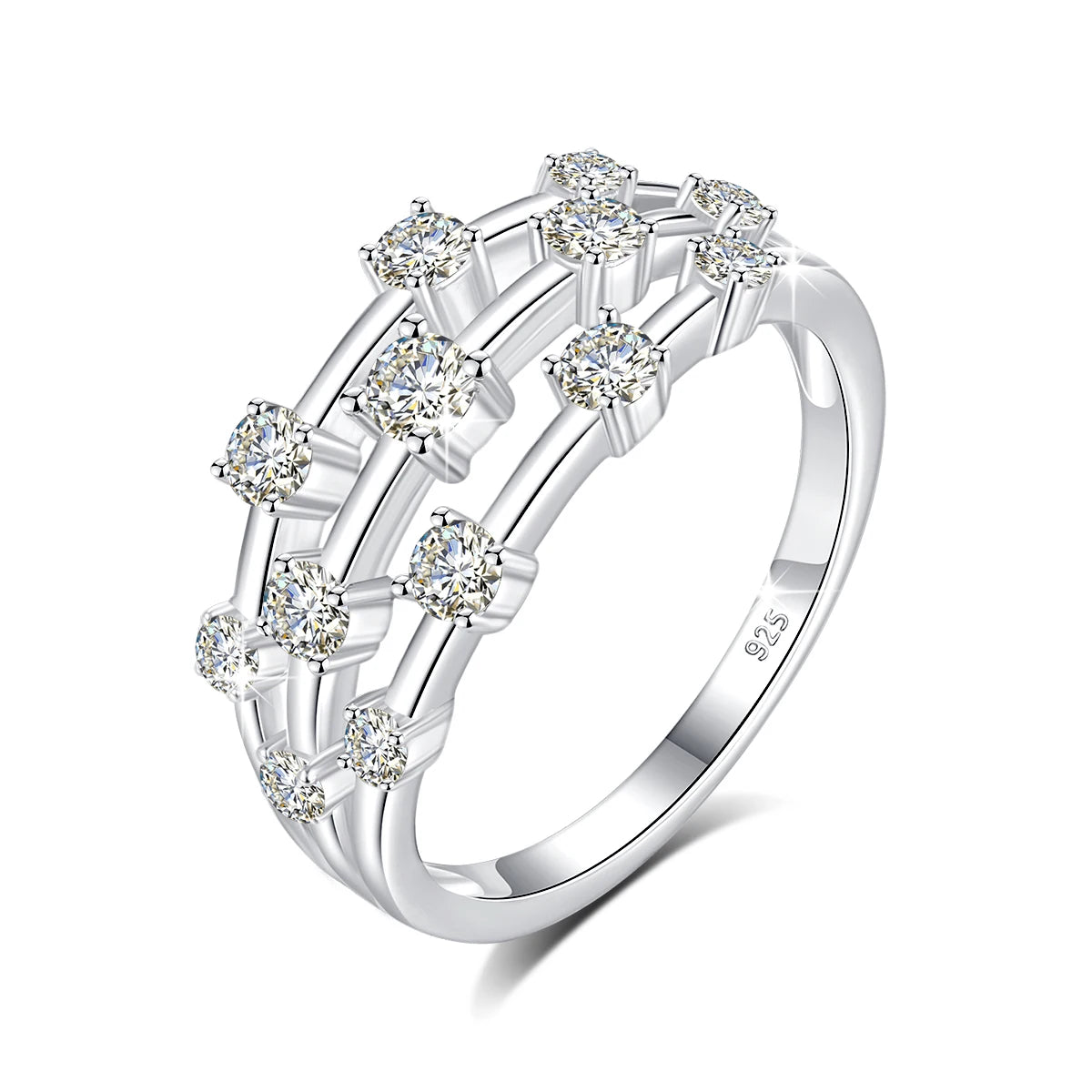 Trendy Moissanite Ring