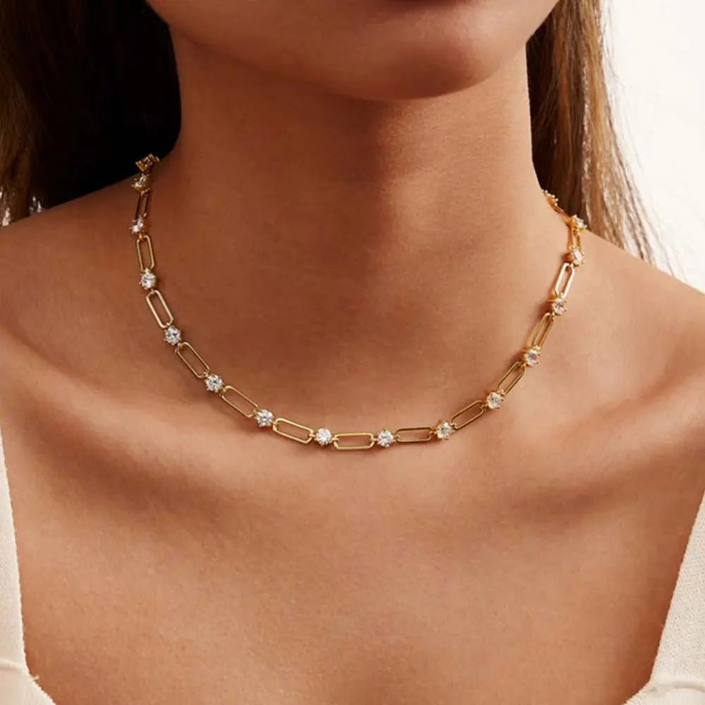 Moissanite Tennis Necklace