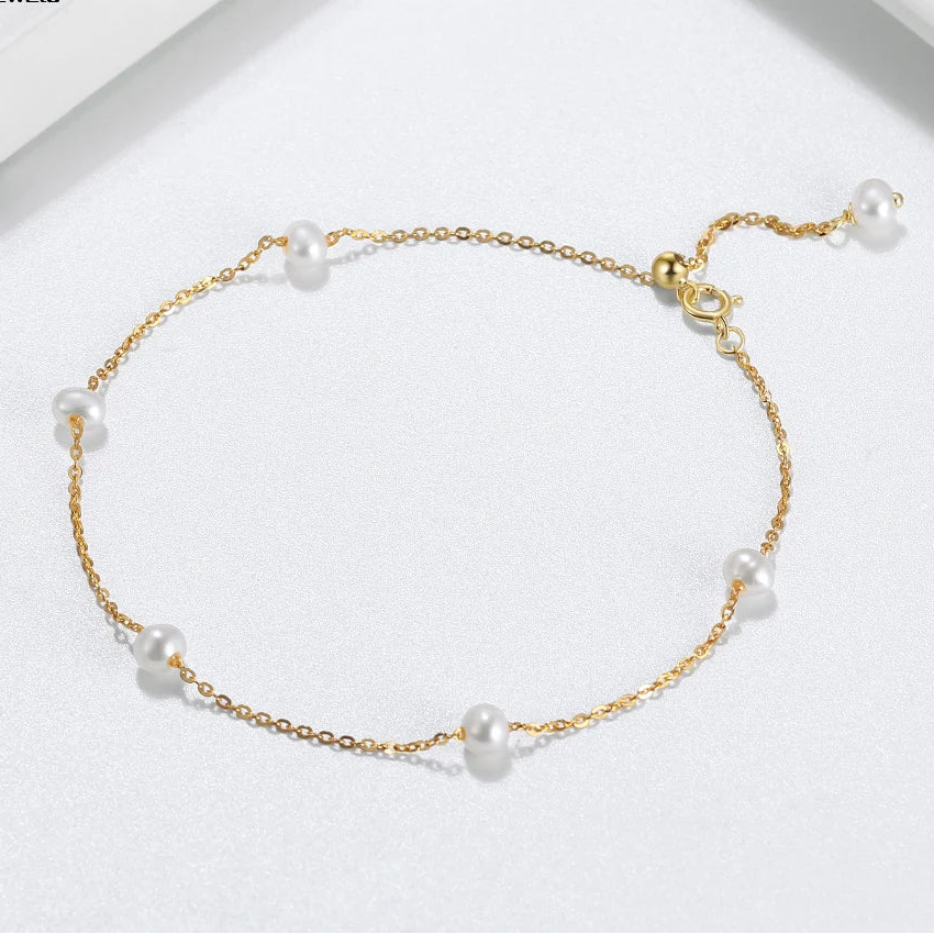 Bracelet Adjustable Design with Pearl Delicate Vintage Jewelry