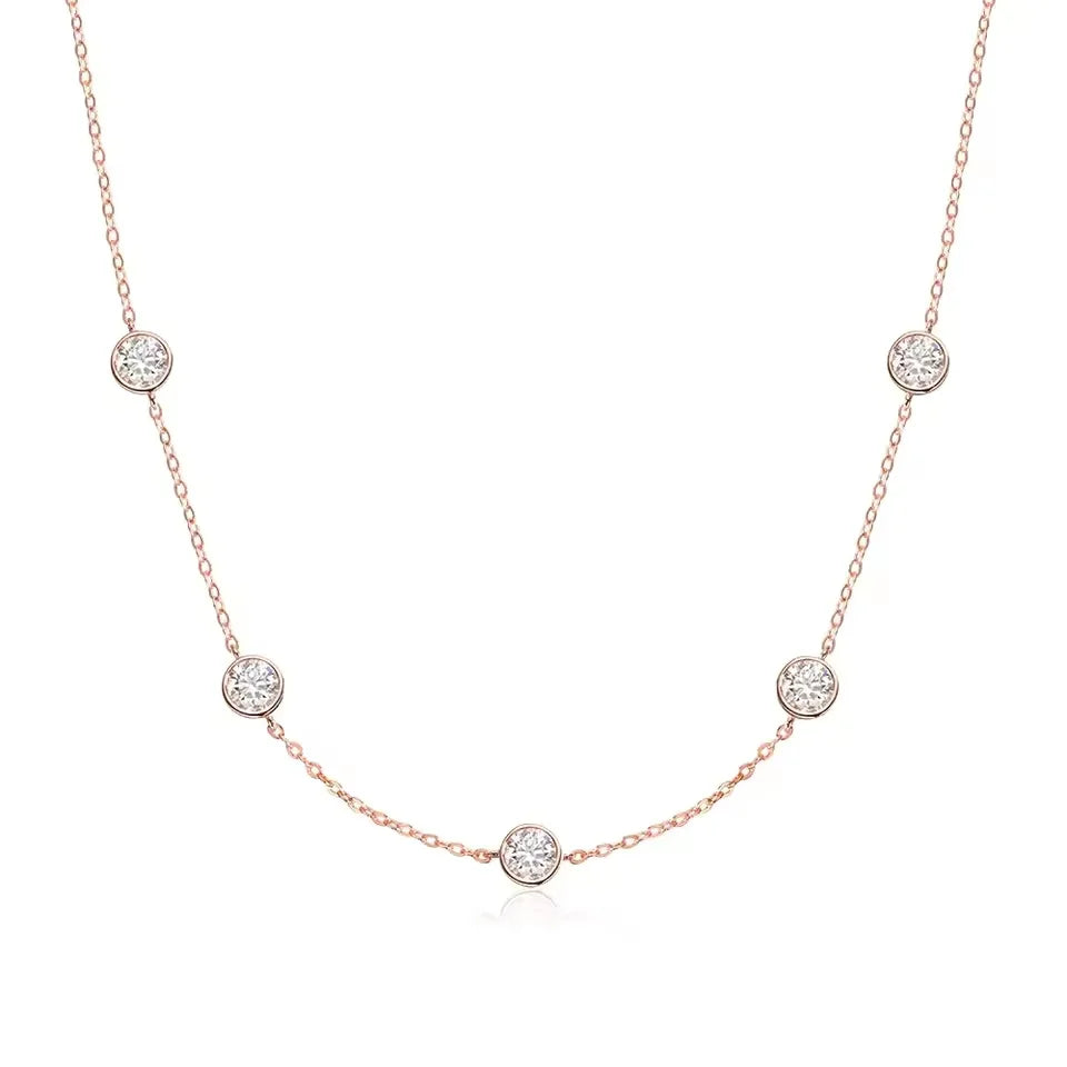 Bubble Moissanite Necklace