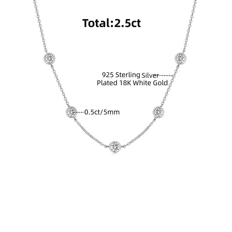 Bubble Moissanite Necklace