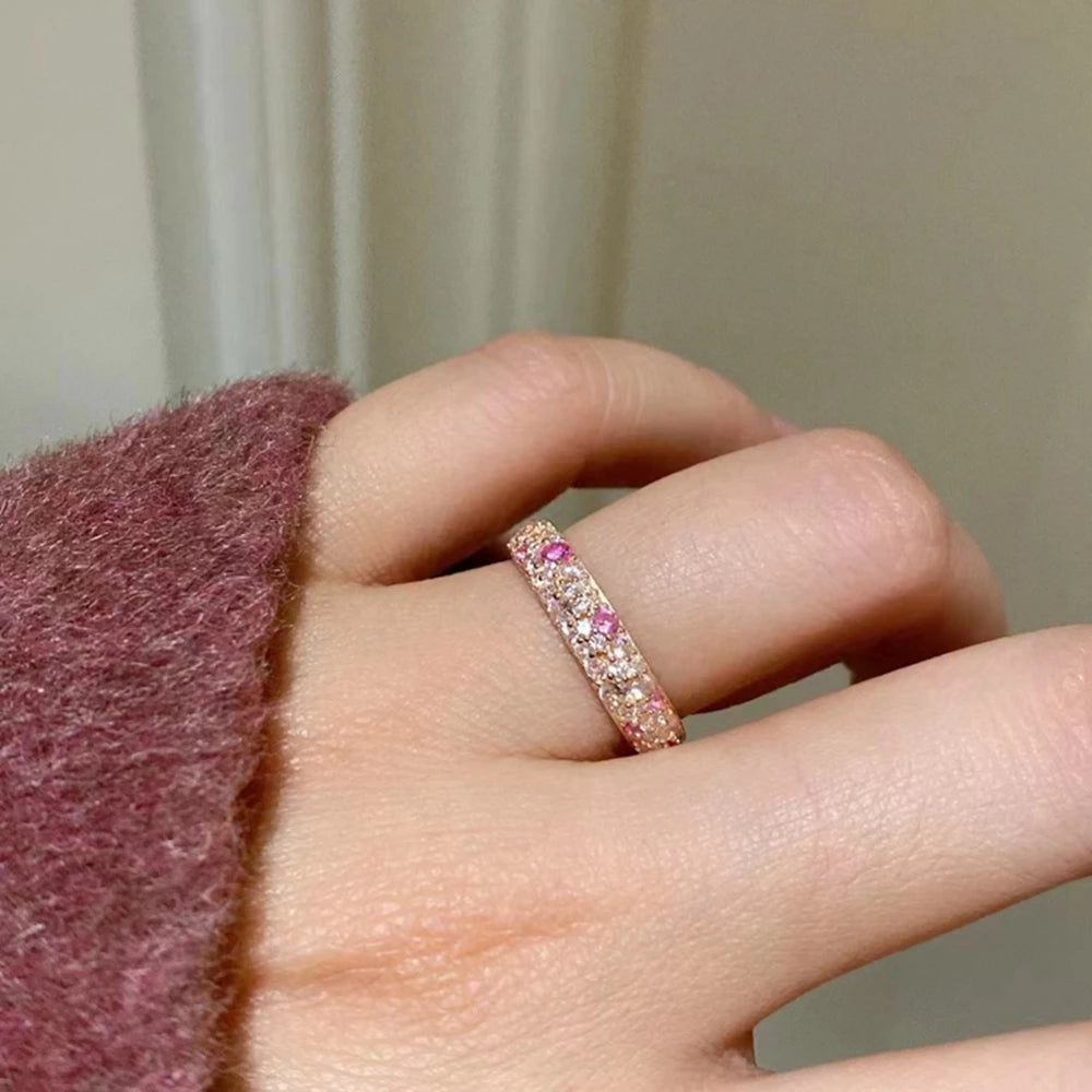 Sparkling Sterling Silver Lab Sapphire Gemstone  Ring