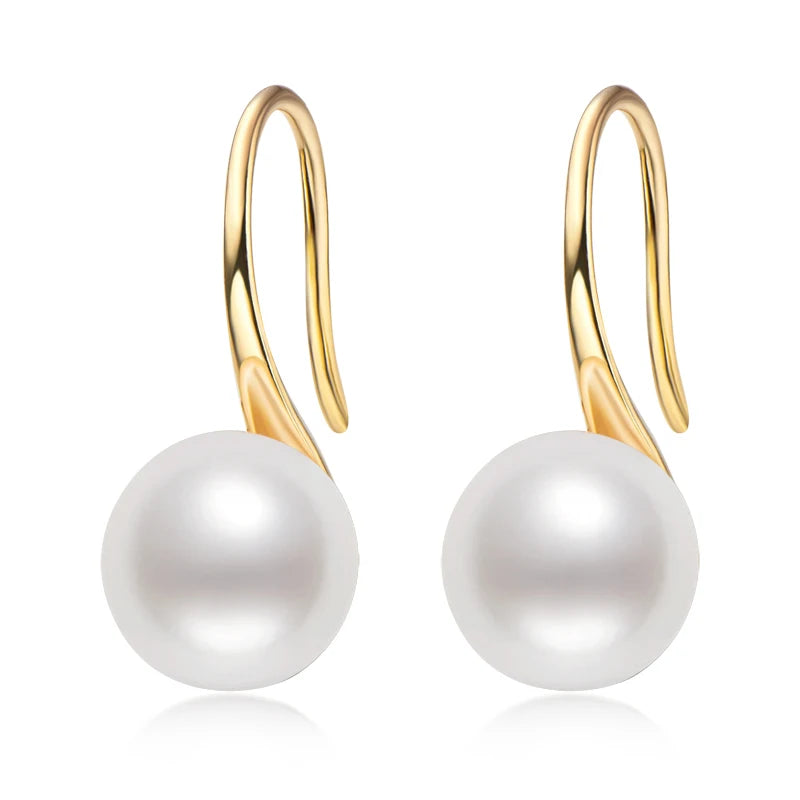 Gold Filled Pearls Drop Earrings