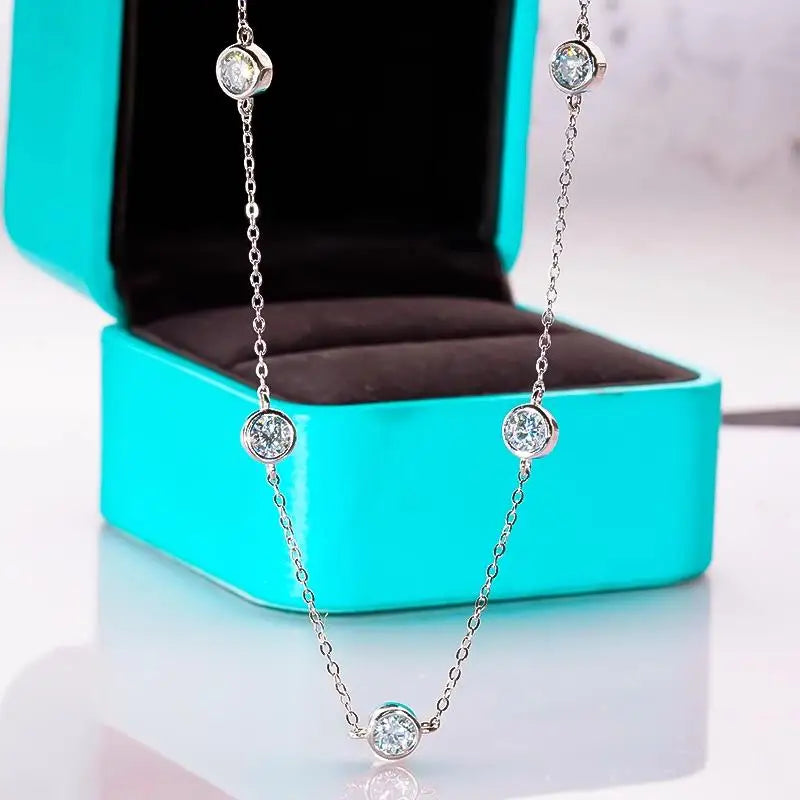Bubble Moissanite Necklace