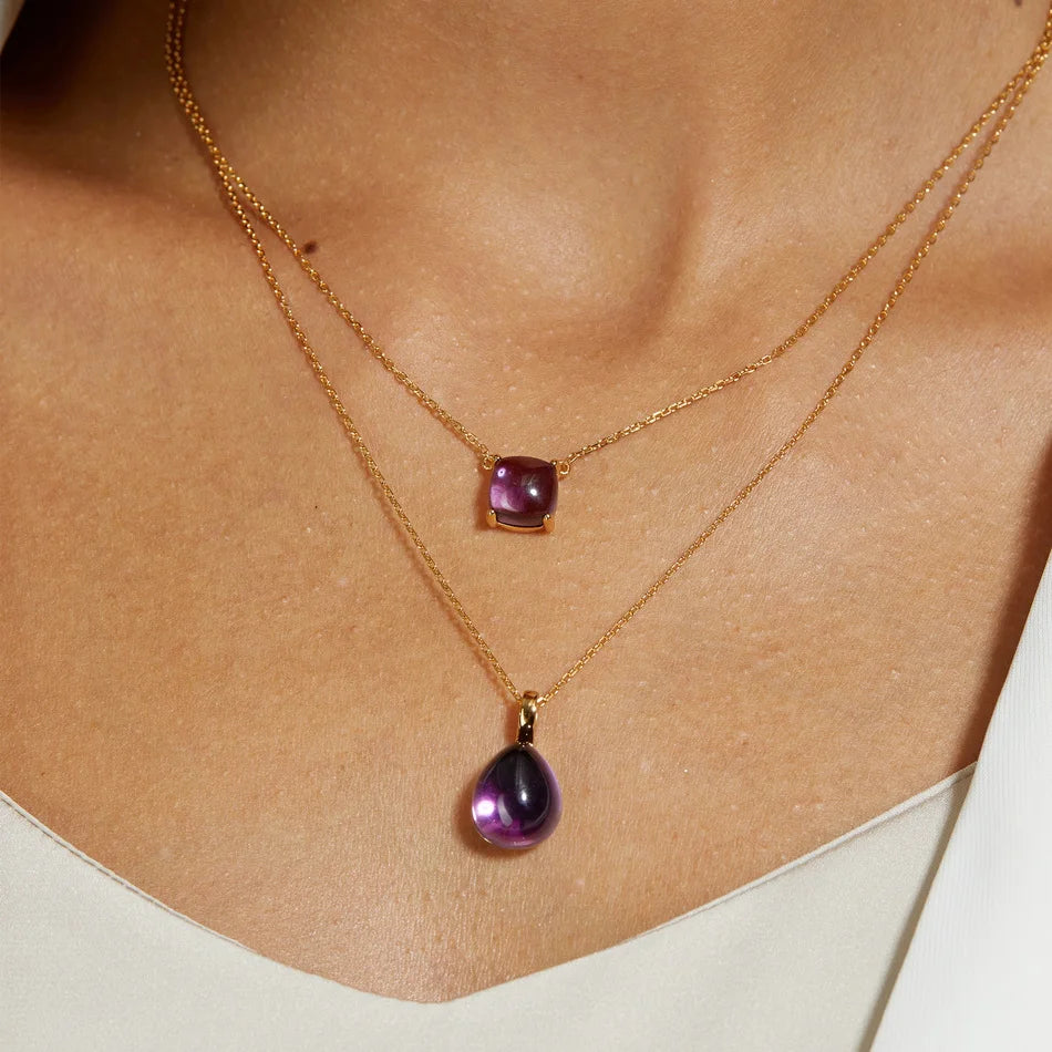 Crystals Necklaces Pendant Candy Color