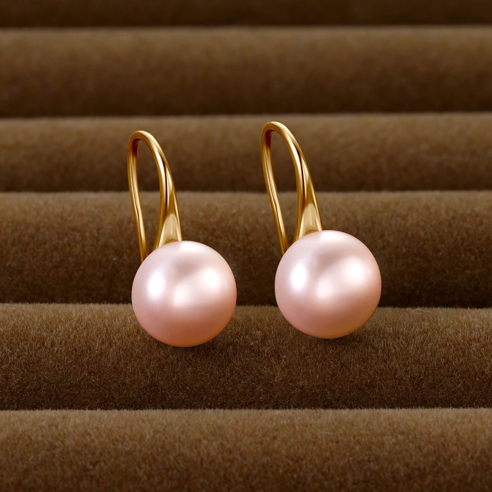 Gold Filled Pearls Drop Earrings