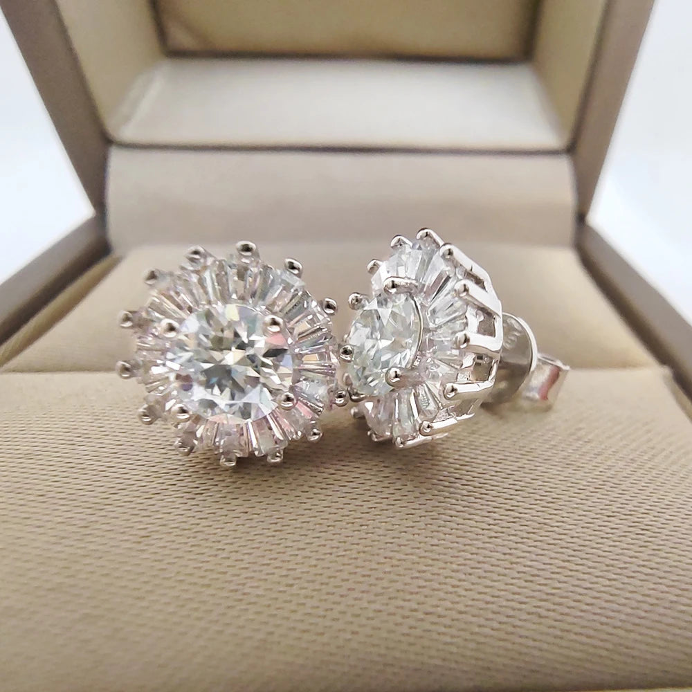 Moissanite Diamond Earrings